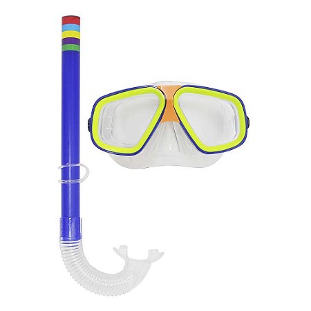 Óculos Mergulho Snorkel Infantil Silicone Natação