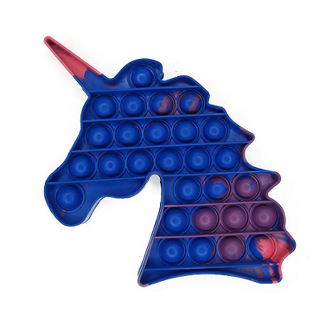 Pop It Fidget Toys Brinquedo Anti Stress Unicórnio Bolha Colorido