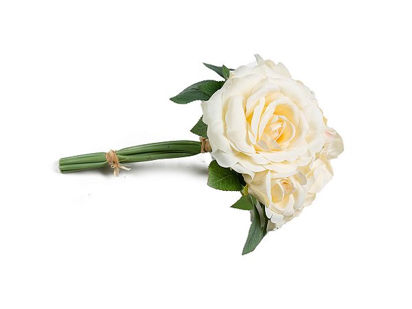 Buque Rosas X7 Creme 28cm