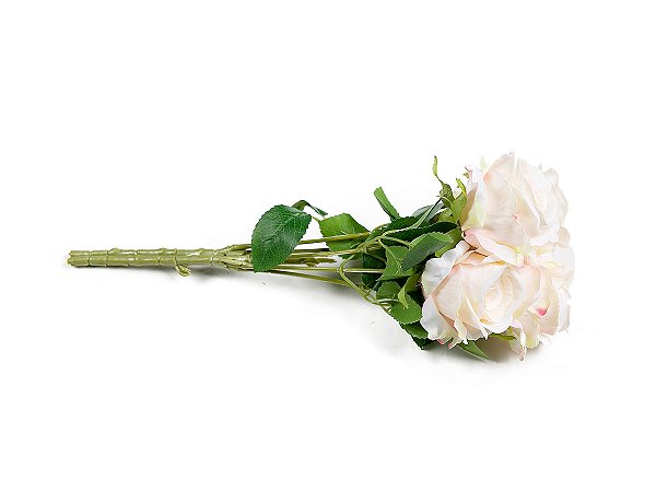 Buque Rosas X5 Champanhe 37cm