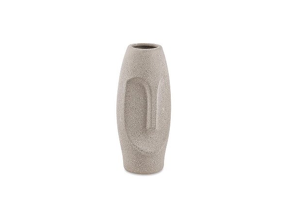 Vaso em Cerâmica Texturizado 30X11cm