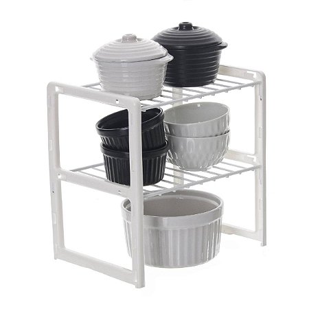 Rack para Objetos 24X25X18cm Prata