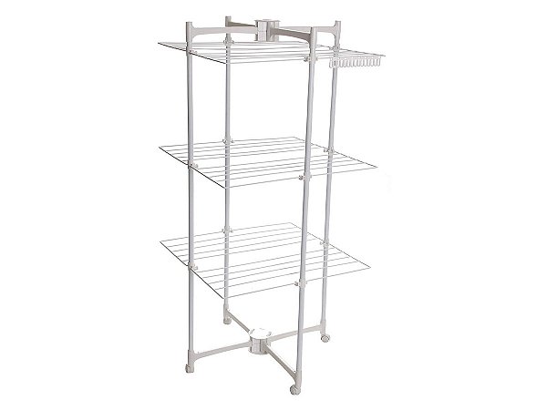 Varal Vertical com Rodas 56X120X57,5cm Branco