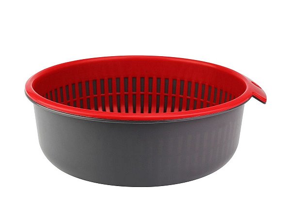 Escorredor Duplo Plástico 2,5 Litros - 8,5 X 24 X 25,5cm