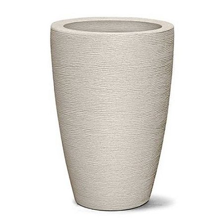 Vaso de Polietileno Cônico Grafiato Cimento 65cm