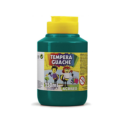 Tinta Guache 250ml Verde Bandeira