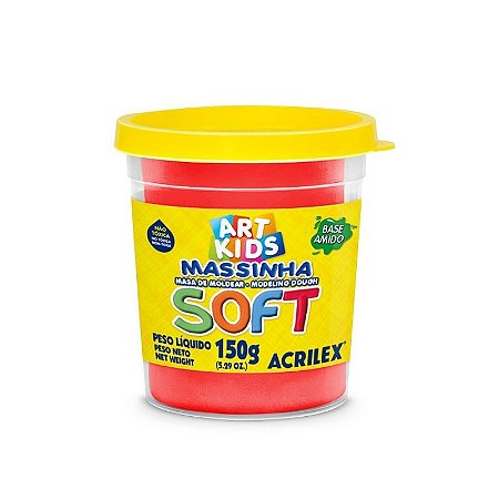 Massa de Modelar Soft 150Gr Vermelho