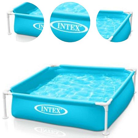 Piscina Infantil de Armação Metal Azul 342 Litros