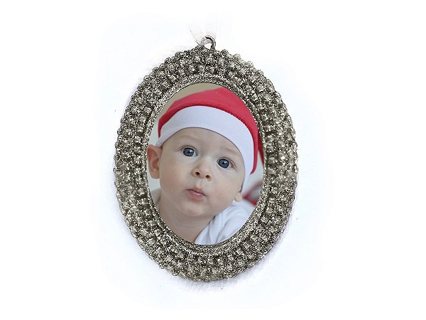 Mini Porta Retrato para Pendurar Champagne 6,8cm