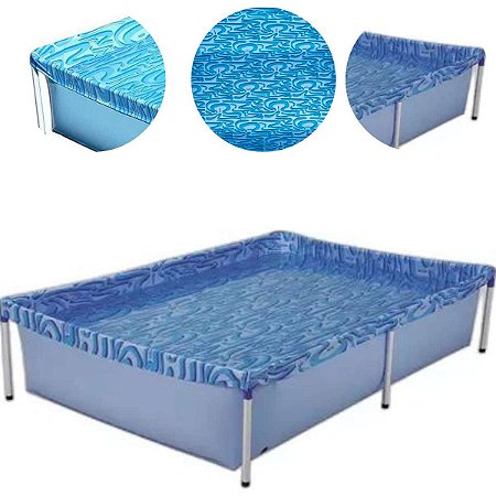 Piscina 1000 Litros Desmontável Estrutural Retangular Mor