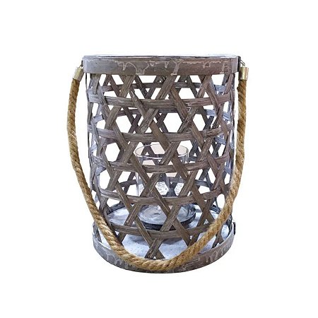 Porta Velas em Bambu - Pequeno