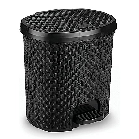 Lixeira Rattan 6 Litros Preto