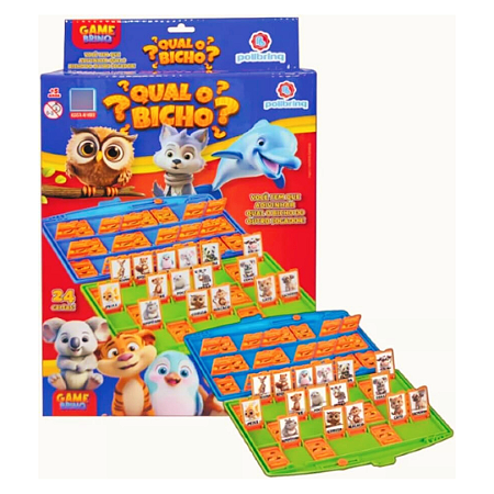 JOGO RECREATIVO QUAL E O BICHO C/ 24PÇS