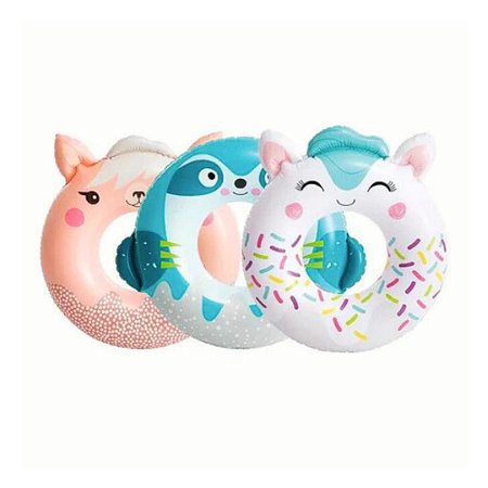 BOIA INFLAVEL CIRCULAR ORELHUDINHAS CORES 65CM