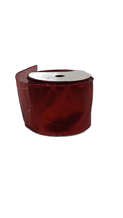 FITA  DECOR ARAMADA 6,3CMX9,14MT VERMELHA ESCURA