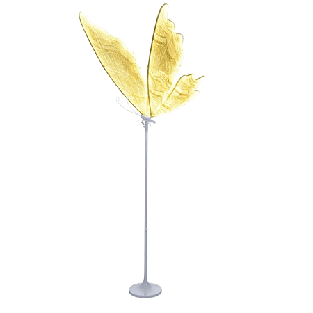 LUMINARIA BORBOLETA LED WARM C/PÉ 100CM 220V
