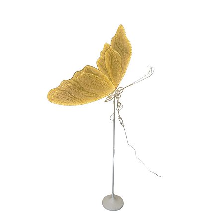 LUMINARIA BORBOLETA LED WARM C/PÉ 100CM 220V