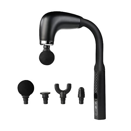 MASSAGEADOR MUSCULAR PORTÁTIL 4 EM 1 C/ 6 VELOCIDADES