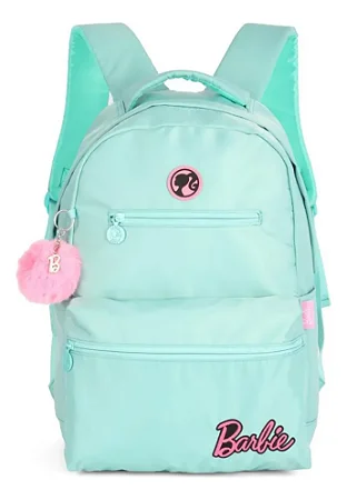 MOCHILA ESCOLAR JUVENIL BARBIE AZUL TURQUESA
