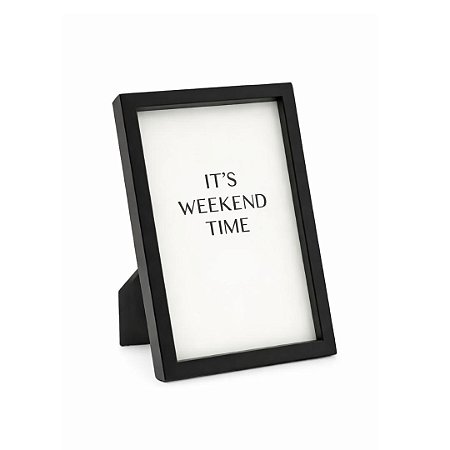 PORTA RETRATO MDF PRETO 21X29,7CM