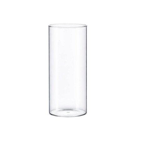 VASO ACRILICO CILINDRO LISO 12X40CM TRANSPARENTE