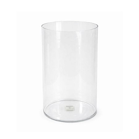 VASO ACRILICO CILINDRO LISO 20X30CM TRANSPARENTE