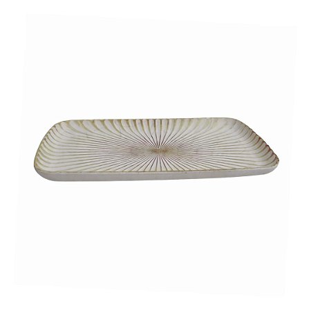 BANDEJA MDF DECORATIVA RETANGULAR RUSTICA 35X18CM