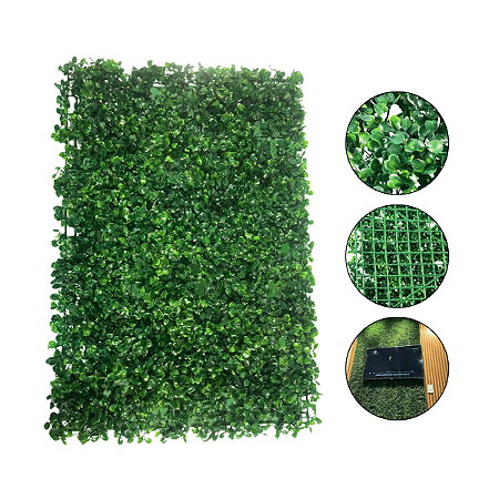 PLACA DE GRAMA ARTIFICIAL VERDE BUCHINHO BASICO 60X40CM