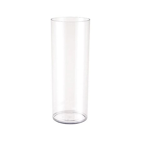 VASO ACRILICO CILINDRO LISO 15X50CM TRANSPARENTE