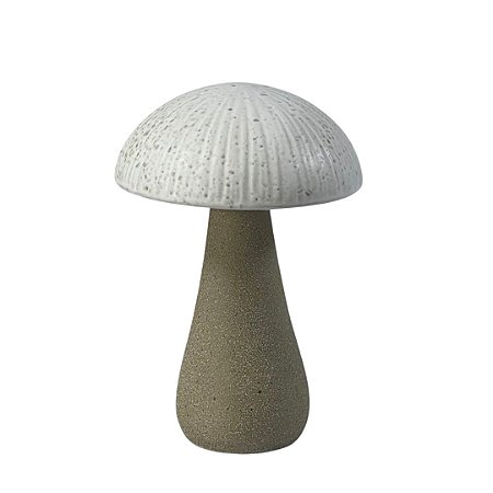 ENFEITE DECORATIVO COGUMELO EM CERAMICA 8,3X13,5CM