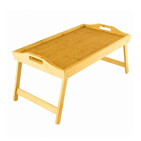 BANDEJA CAFE NA CAMA EM BAMBU PES DOBRAVEIS 25X45CM