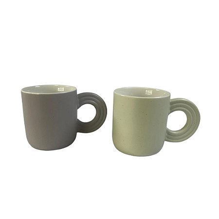 CANECA CERAMICA FOSCA CORES 320ML