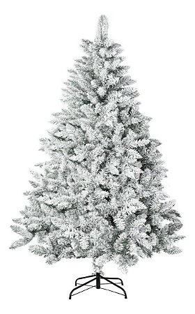 Árvore Natal Imperial Nevada 882 Galhos Pé Ferro 1,8m