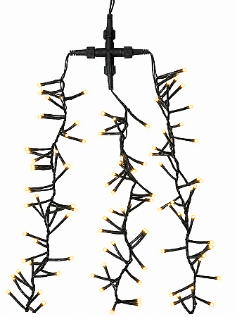 CORDAO FESTAO C/ 120 LEDS EFEITO CACHO WARM BIVOLT