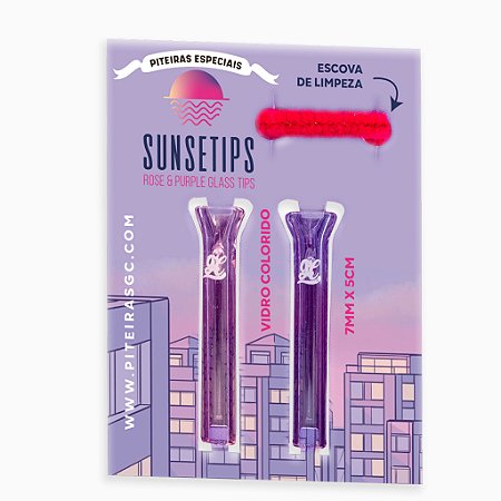 Piteira de Vidro Rosa Glass Crew Susetips