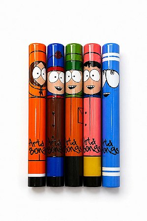 Kit Piteira de Vidro South Park 5 Peças