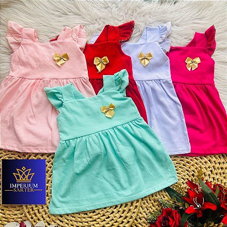 Linha Baby Menina Vestido Laço