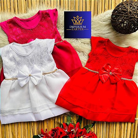 Linha Baby Menina Vestido de festa Lorena