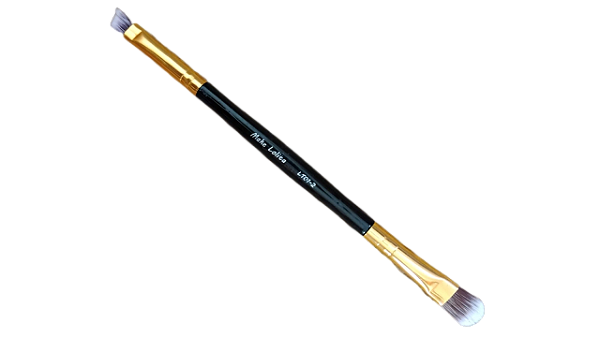 Pincel Duplo para Sombra e Sobrancelha da Make Lolita LT01-2