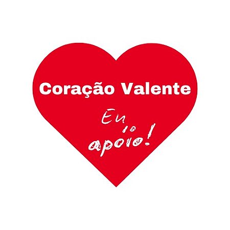 Adesivo Coração Valente