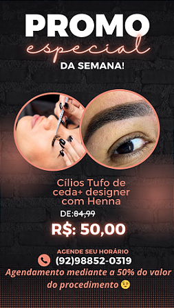 Cílios tufinho de ceda