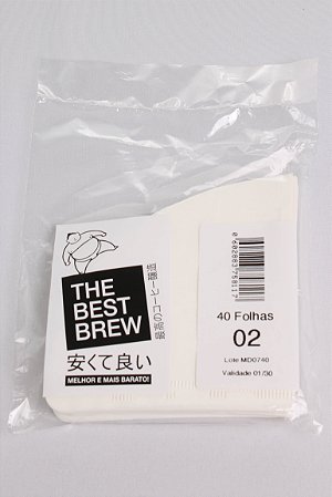 Filtro de Papel The Best Brew Compativel V60 02 - 40un.