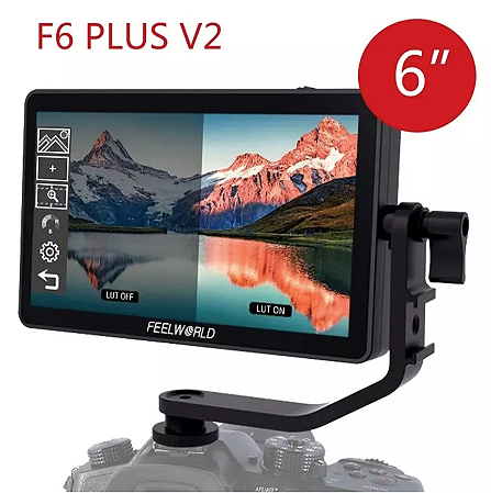 Monitor Feelworld F6 Plus V2 Touch 3d Lut 6 polegadas 1920x1080