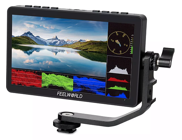 Monitor Feelworld F5 Pro 6pol 1920x1080 Touch Sinal 4K