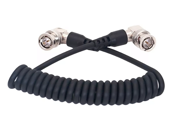 Cabo Espiral Sdi 12g 4k Bnc (suporta Sinal 4k)