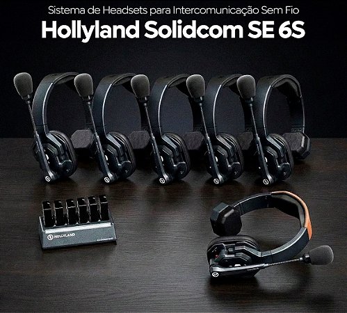 Hollyland Solidcom Radio Intercom Se-6s Sem Fio