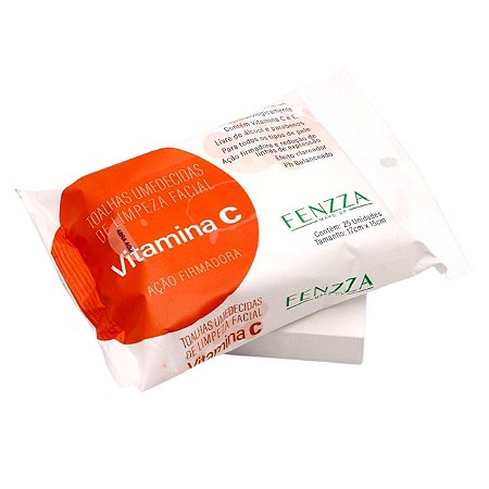 Lenço Umedecido Fenzza Vitamina C– Pele Refrescante e Livre de Impurezas