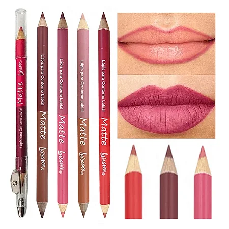 Lápis Para Contorno Labial Com Apontador