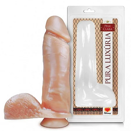 Prótese sem Vibro com Ventosa e Escroto – 20,5x4,7cm