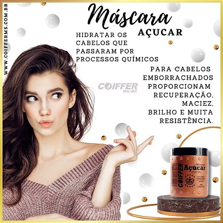 Máscara de Açucar 500g. Coiffer Cód. 1112